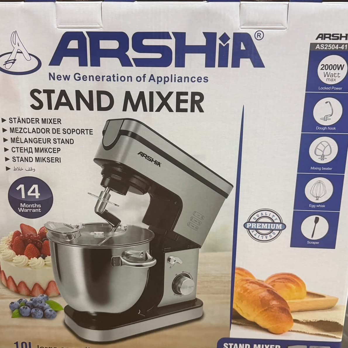 Arshia stand mixer 10L — Kitchen Professional