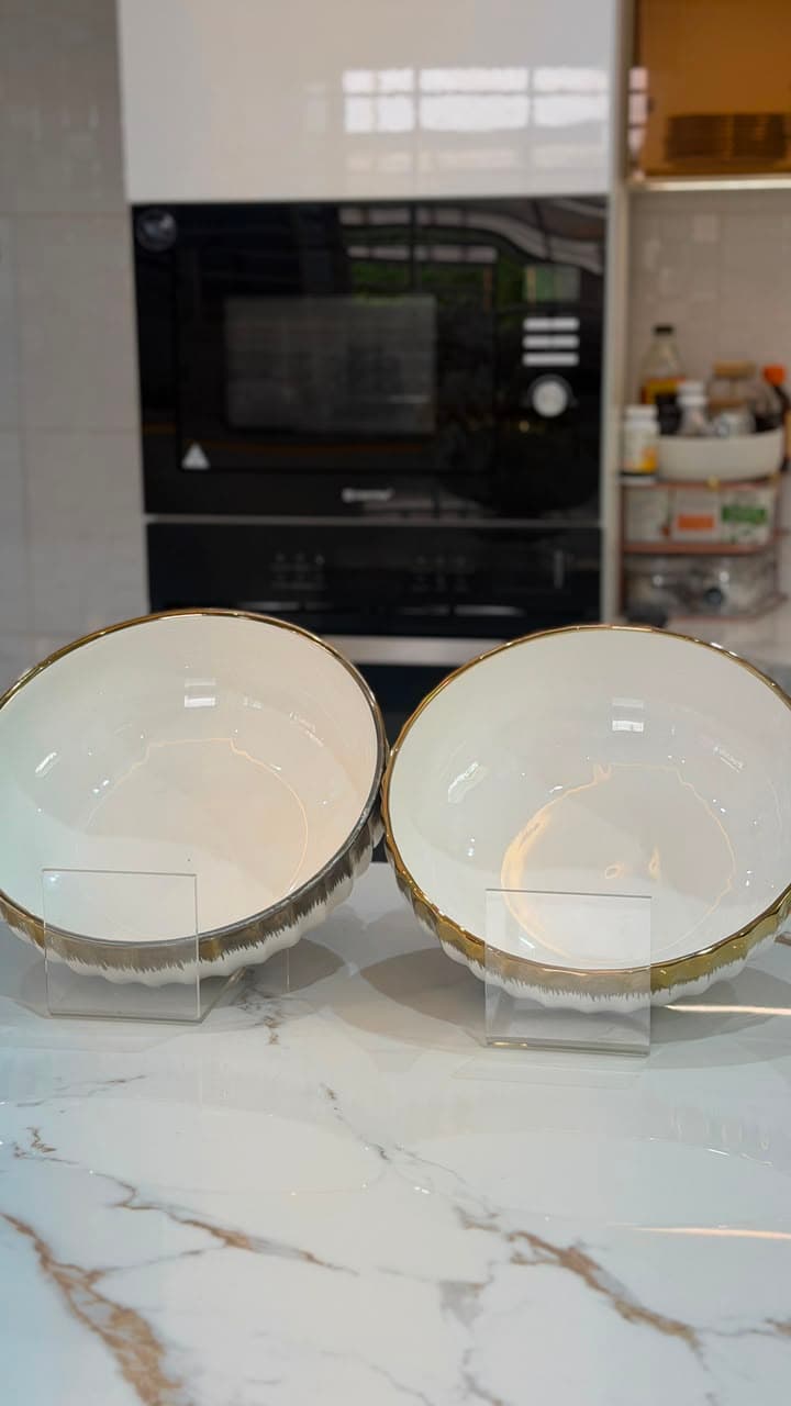 Fufu bowl 12 inches Gold — image 1