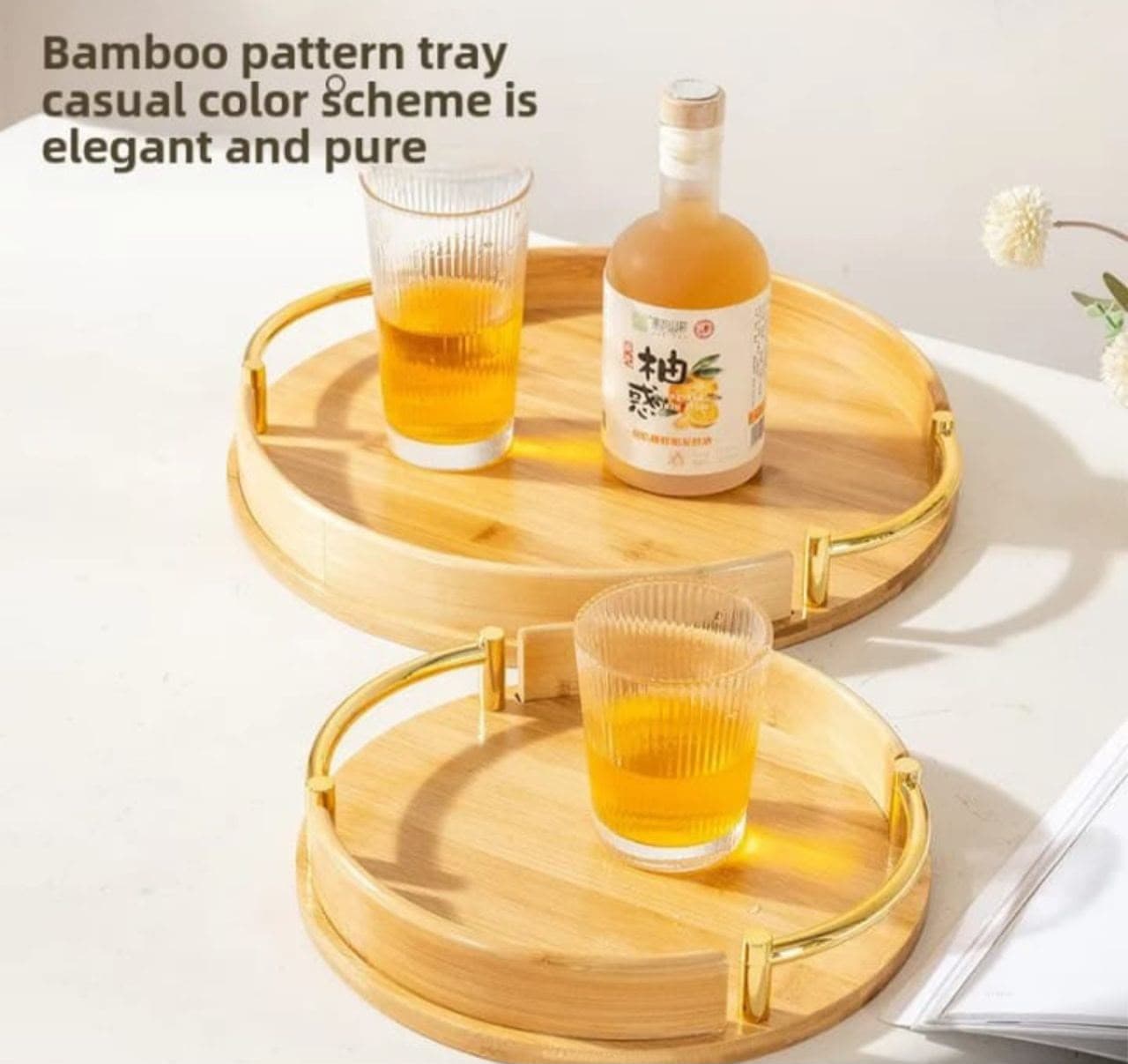 Bamboo tray 2 pcs — image 1